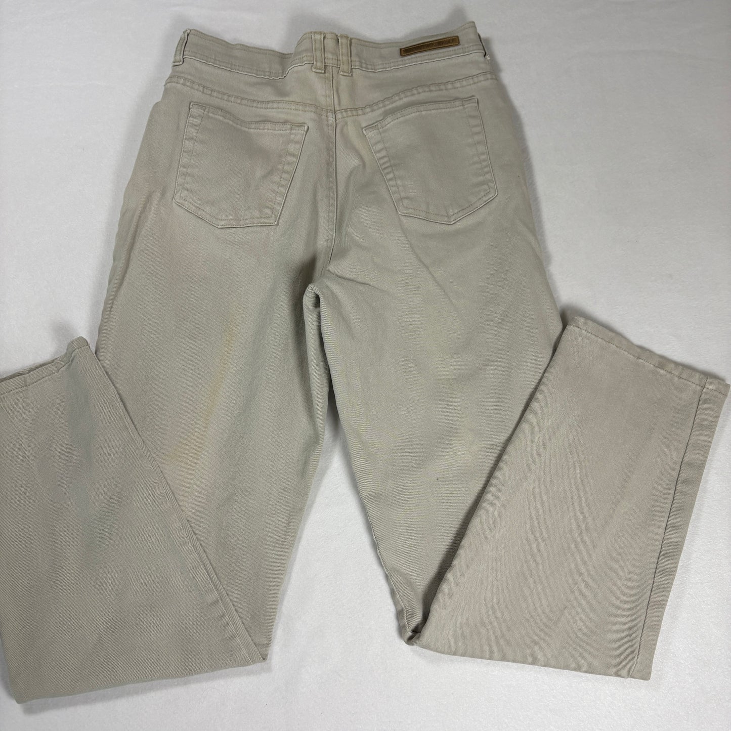 Gloria Vanderbilt Womens Jeans 10 Beige Straight Leg Stretch Denim Y2K Vintage