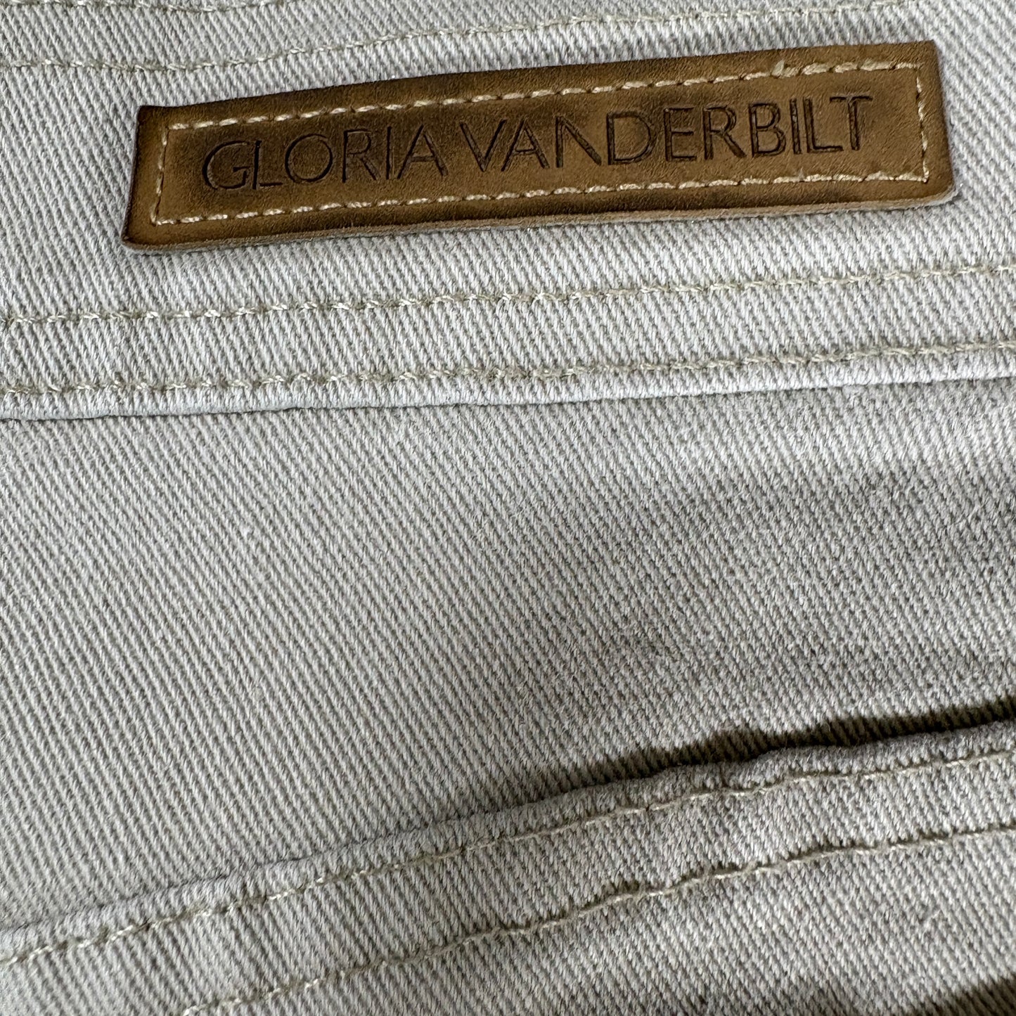 Gloria Vanderbilt Womens Jeans 10 Beige Straight Leg Stretch Denim Y2K Vintage