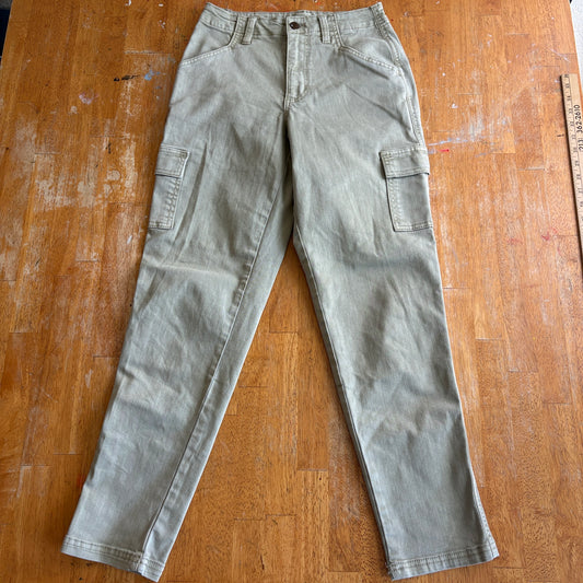 Cargo Utility Pants Boyfriend Fit Universal Thread Tag 0/25 Fits Like 25X30 Tan