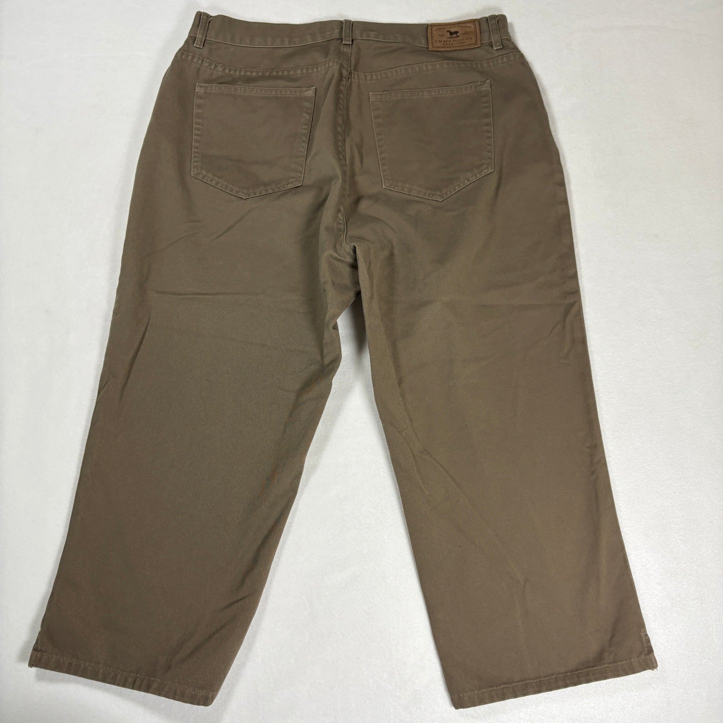 Ralph Lauren Womens Jeans 12 Brown Straight Leg 100% Cotton Vintage Y2K