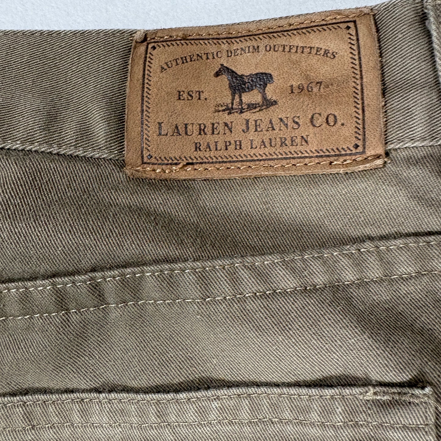 Ralph Lauren Womens Jeans 12 Brown Straight Leg 100% Cotton Vintage Y2K