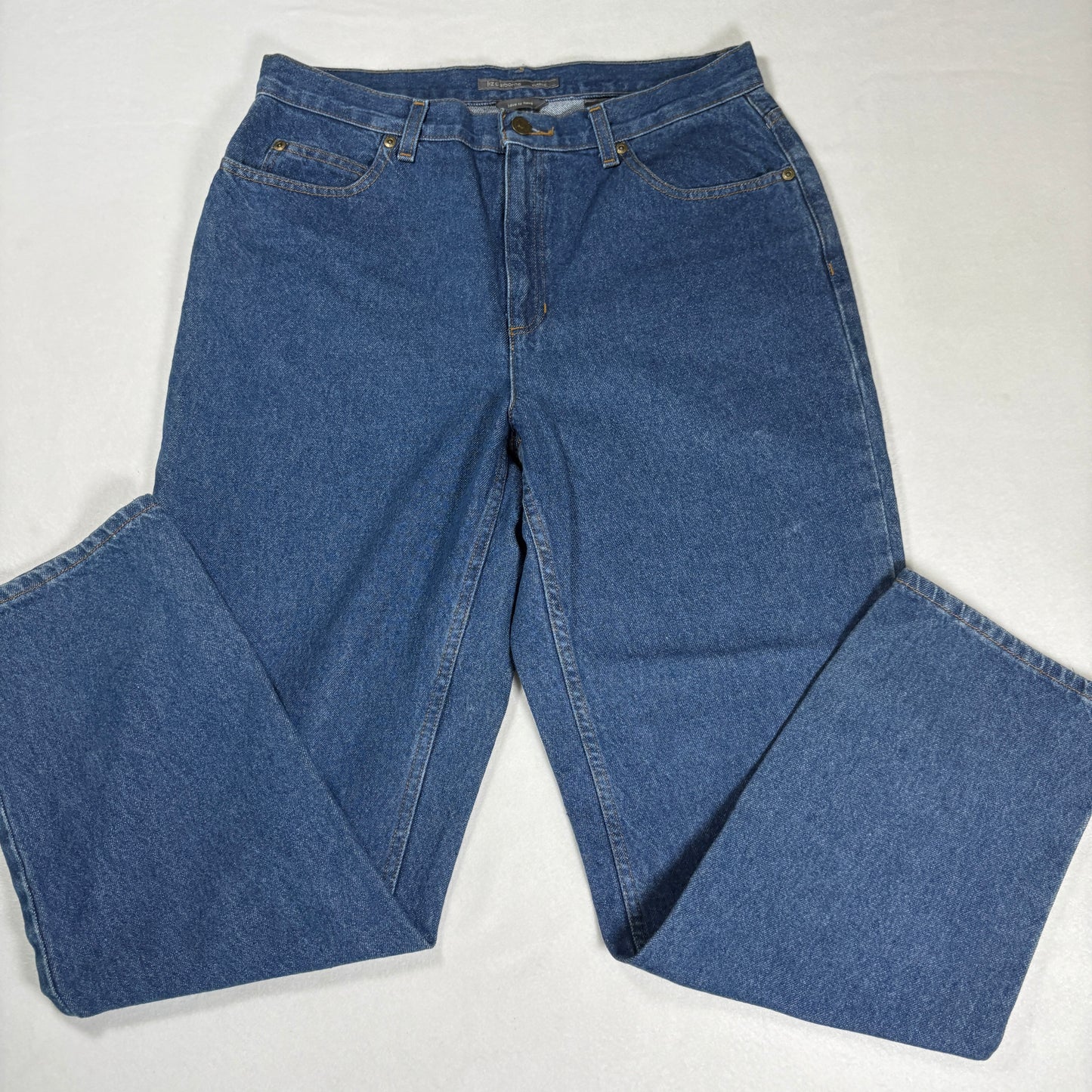 Womens Jeans 12S Blue Baggy High Rise Straight Denim 100% Cotton Vintage Y2K