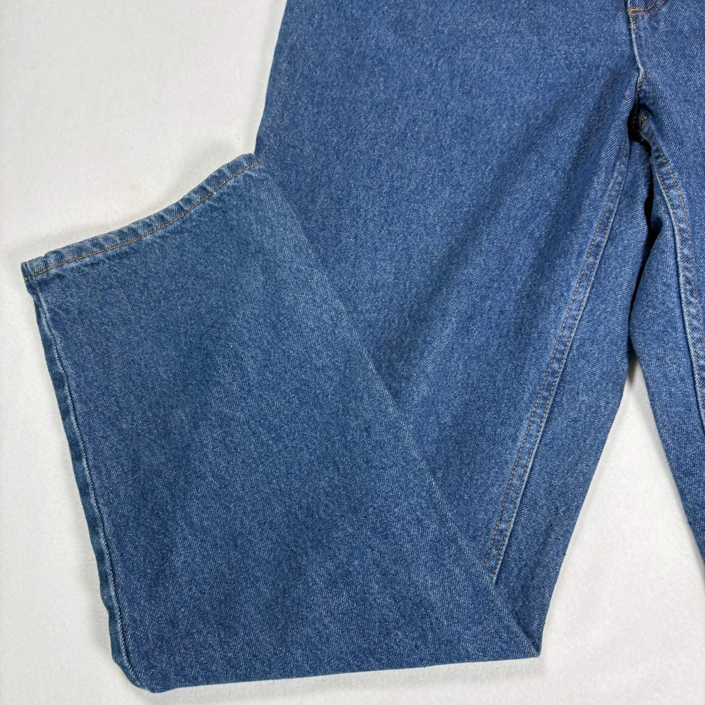 Womens Jeans 12S Blue Baggy High Rise Straight Denim 100% Cotton Vintage Y2K