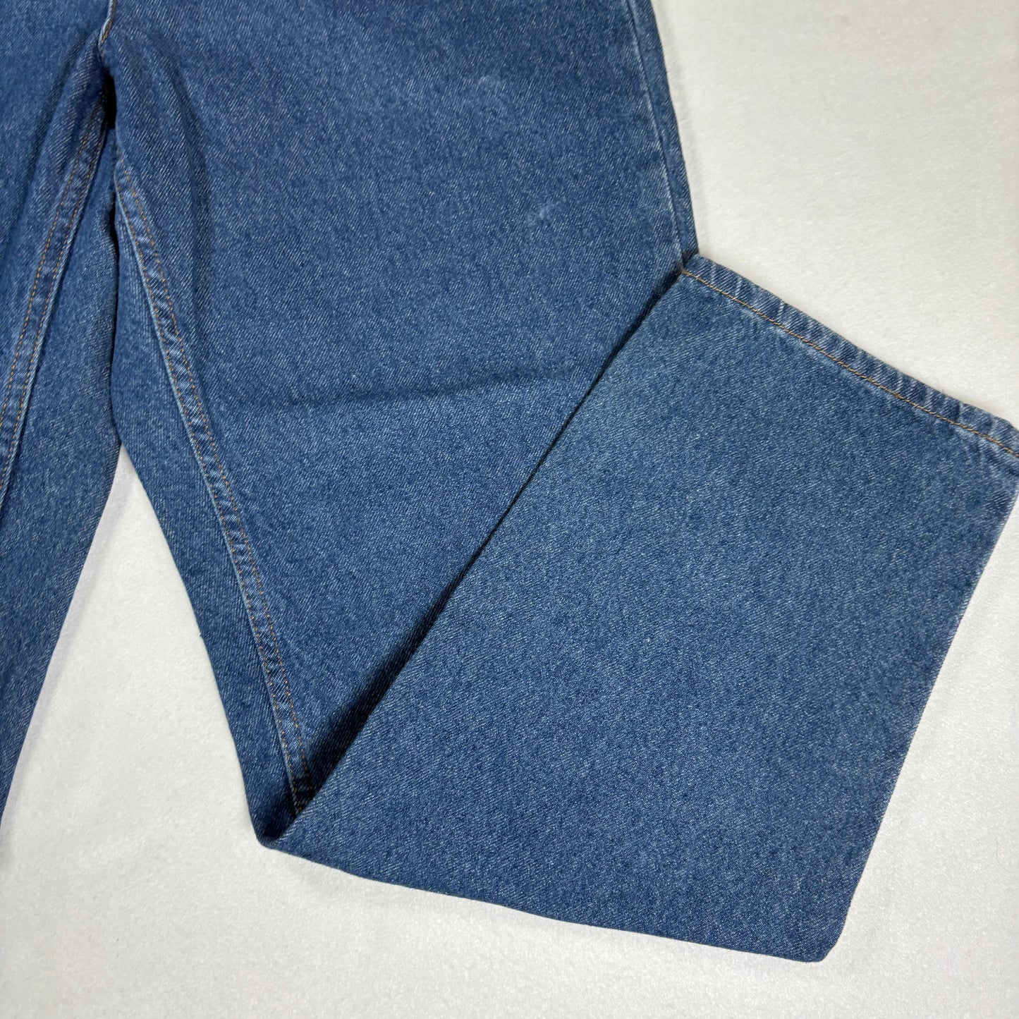 Womens Jeans 12S Blue Baggy High Rise Straight Denim 100% Cotton Vintage Y2K