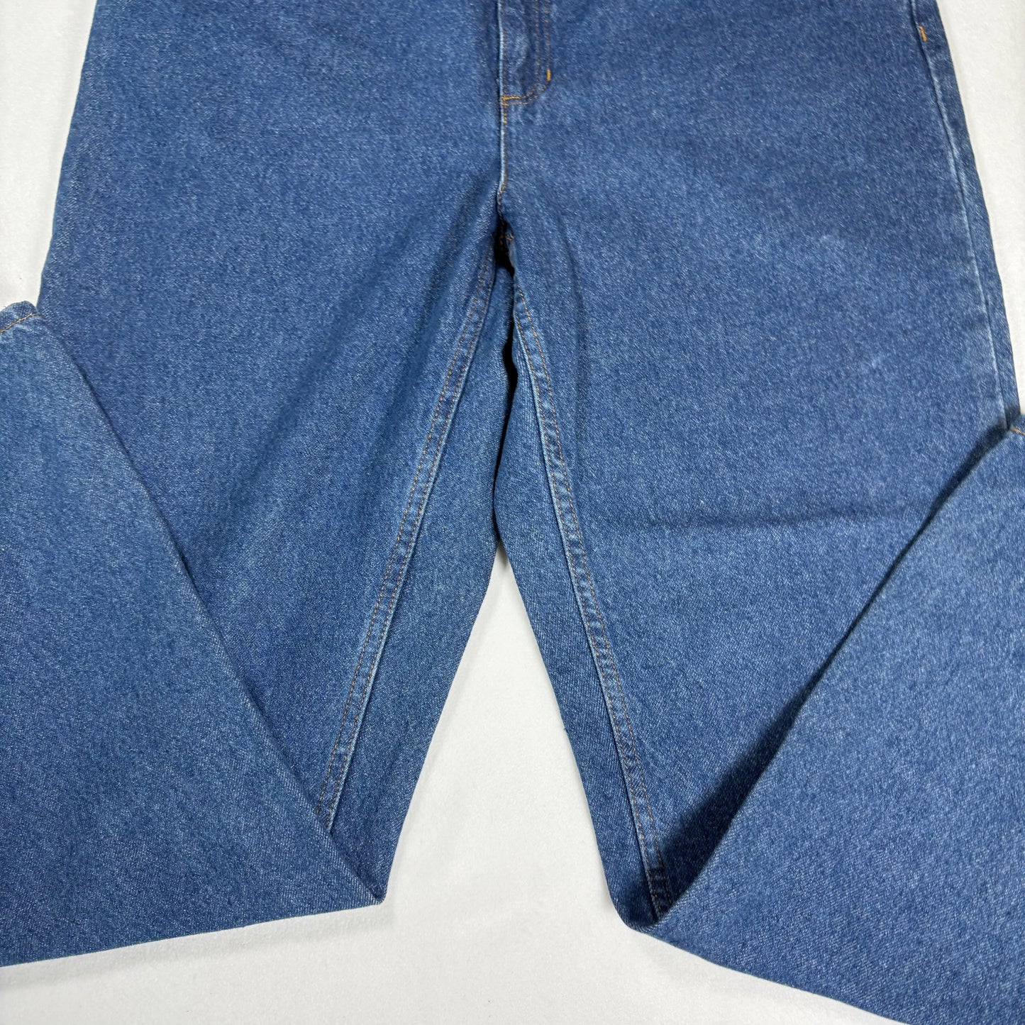 Womens Jeans 12S Blue Baggy High Rise Straight Denim 100% Cotton Vintage Y2K