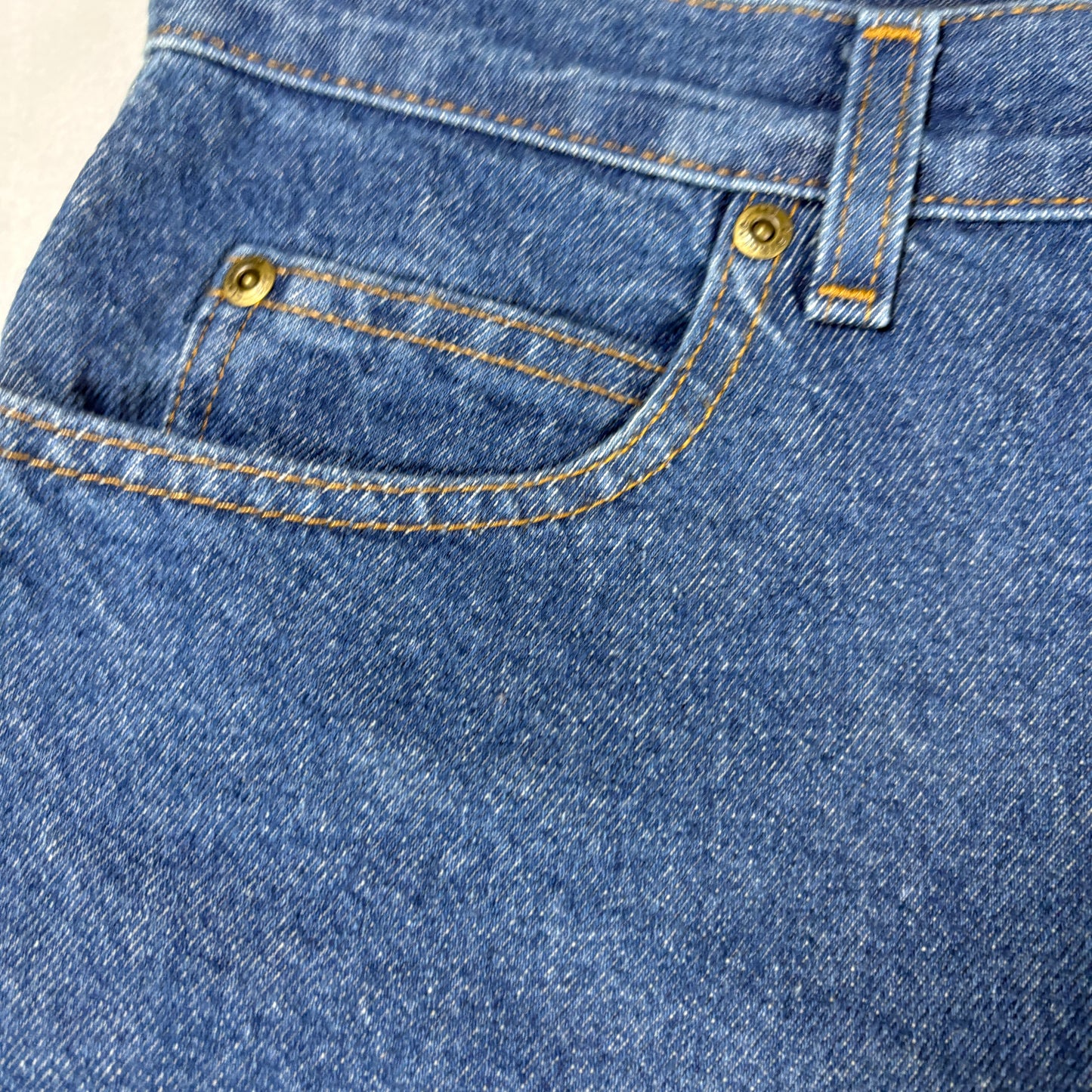 Womens Jeans 12S Blue Baggy High Rise Straight Denim 100% Cotton Vintage Y2K