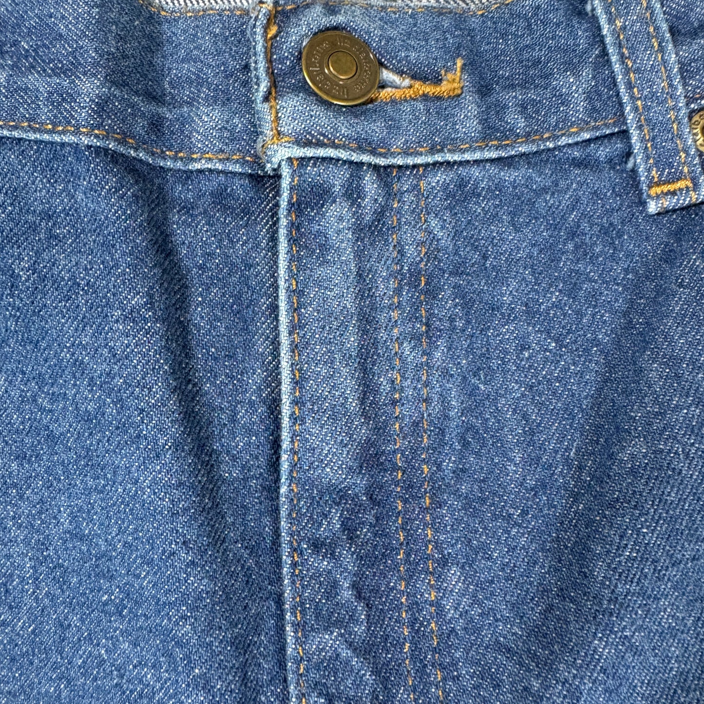 Womens Jeans 12S Blue Baggy High Rise Straight Denim 100% Cotton Vintage Y2K