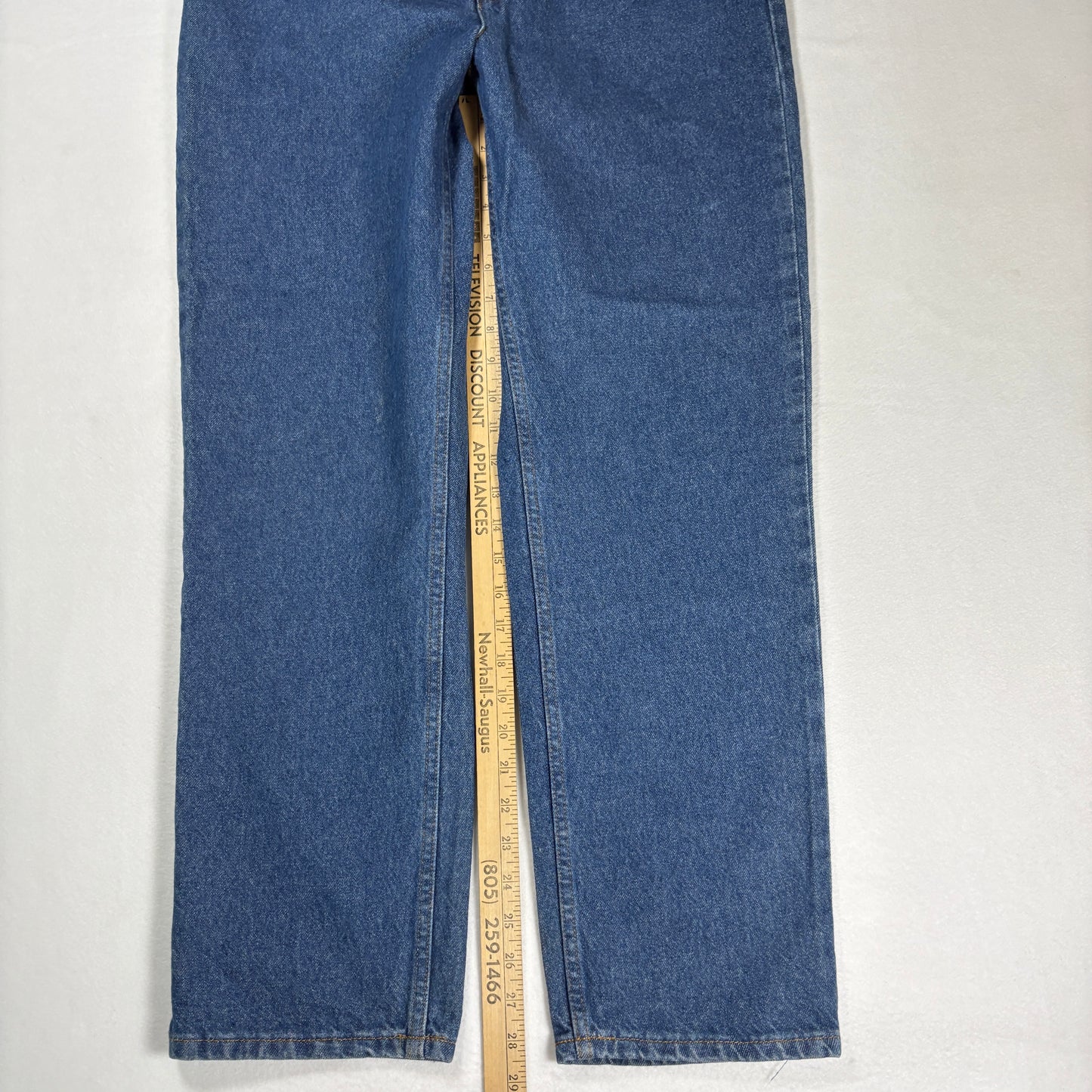 Womens Jeans 12S Blue Baggy High Rise Straight Denim 100% Cotton Vintage Y2K