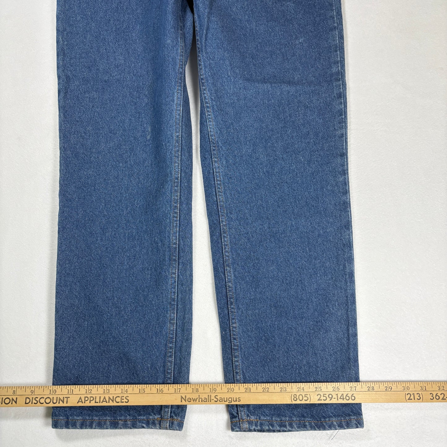 Womens Jeans 12S Blue Baggy High Rise Straight Denim 100% Cotton Vintage Y2K