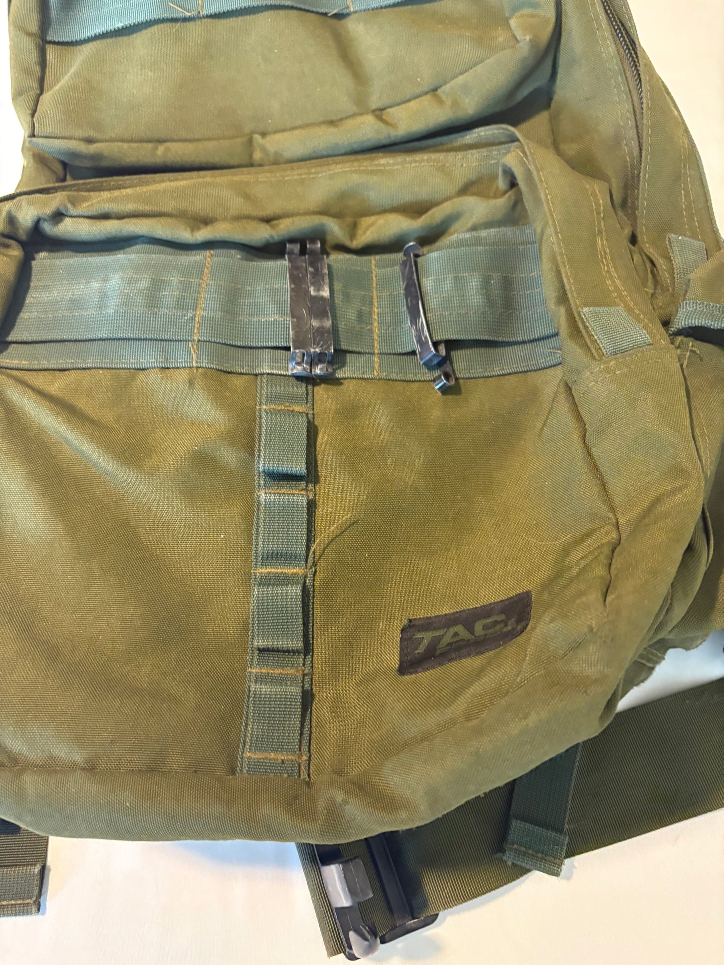 TAC Tactical Backpack Military MOLLE Green Rucksack Heavy Duty READ