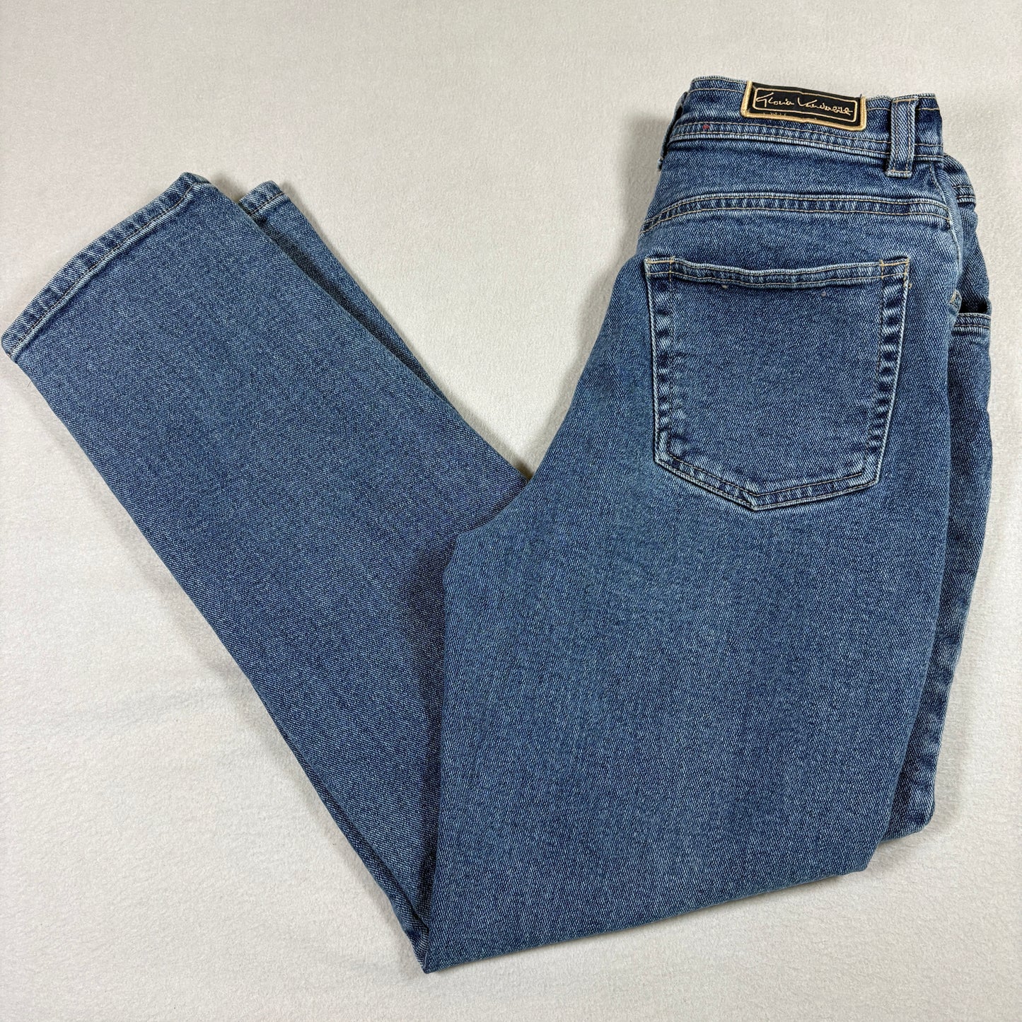 Gloria Vanderbilt Womens Jeans 8 Short Medium Wash High Rise Denim Vintage Y2K