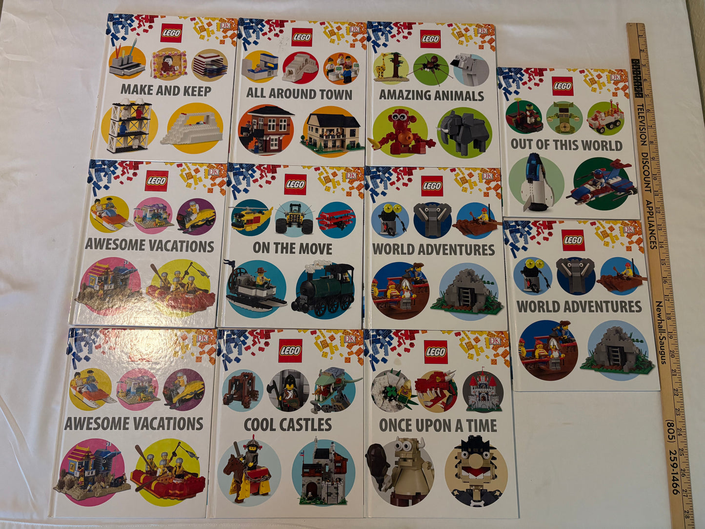Lot of 11 LEGO DK Hardcover Books NEW Build Ideas Projects DUPLICATES