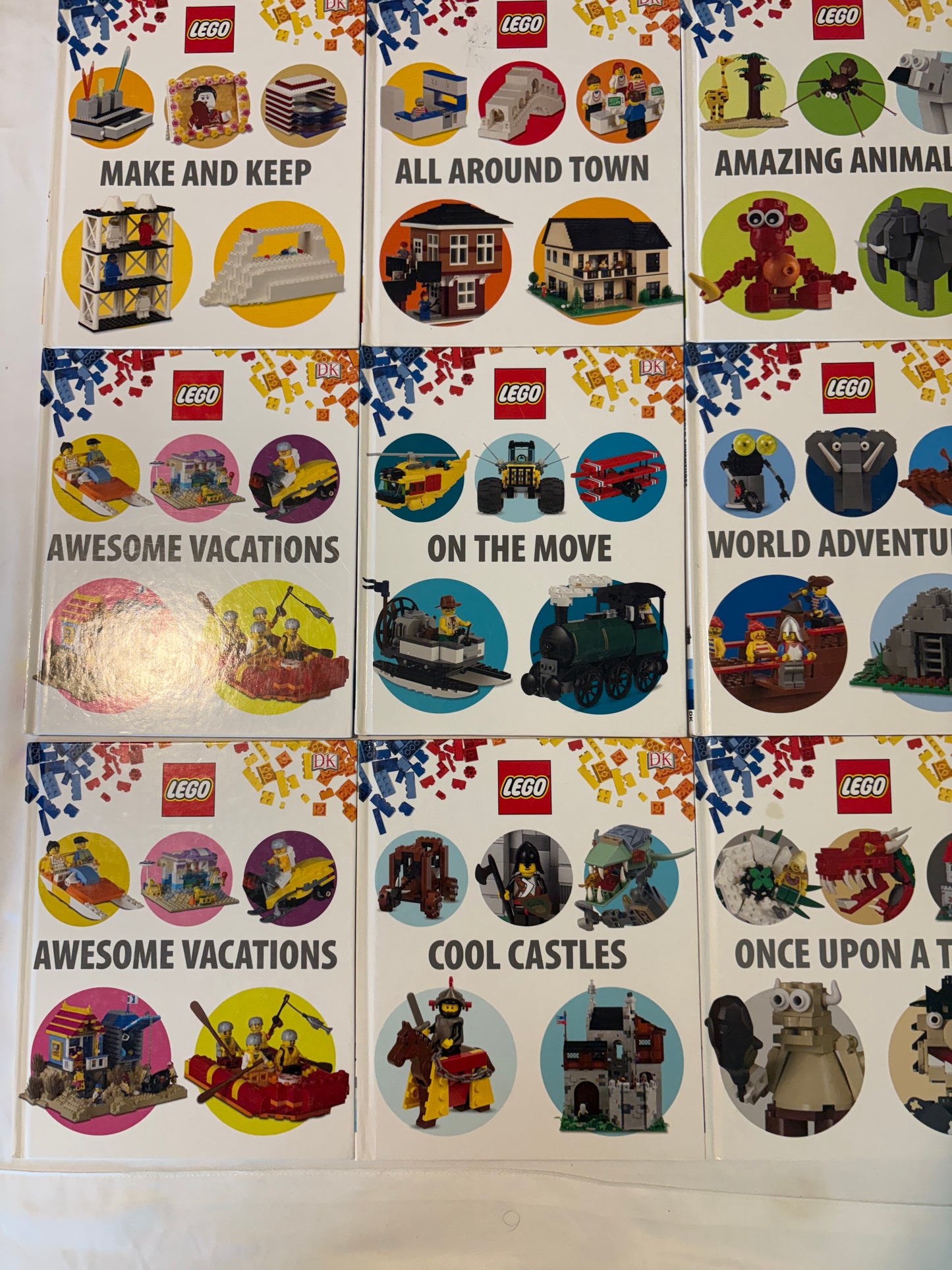 Lot of 11 LEGO DK Hardcover Books NEW Build Ideas Projects DUPLICATES