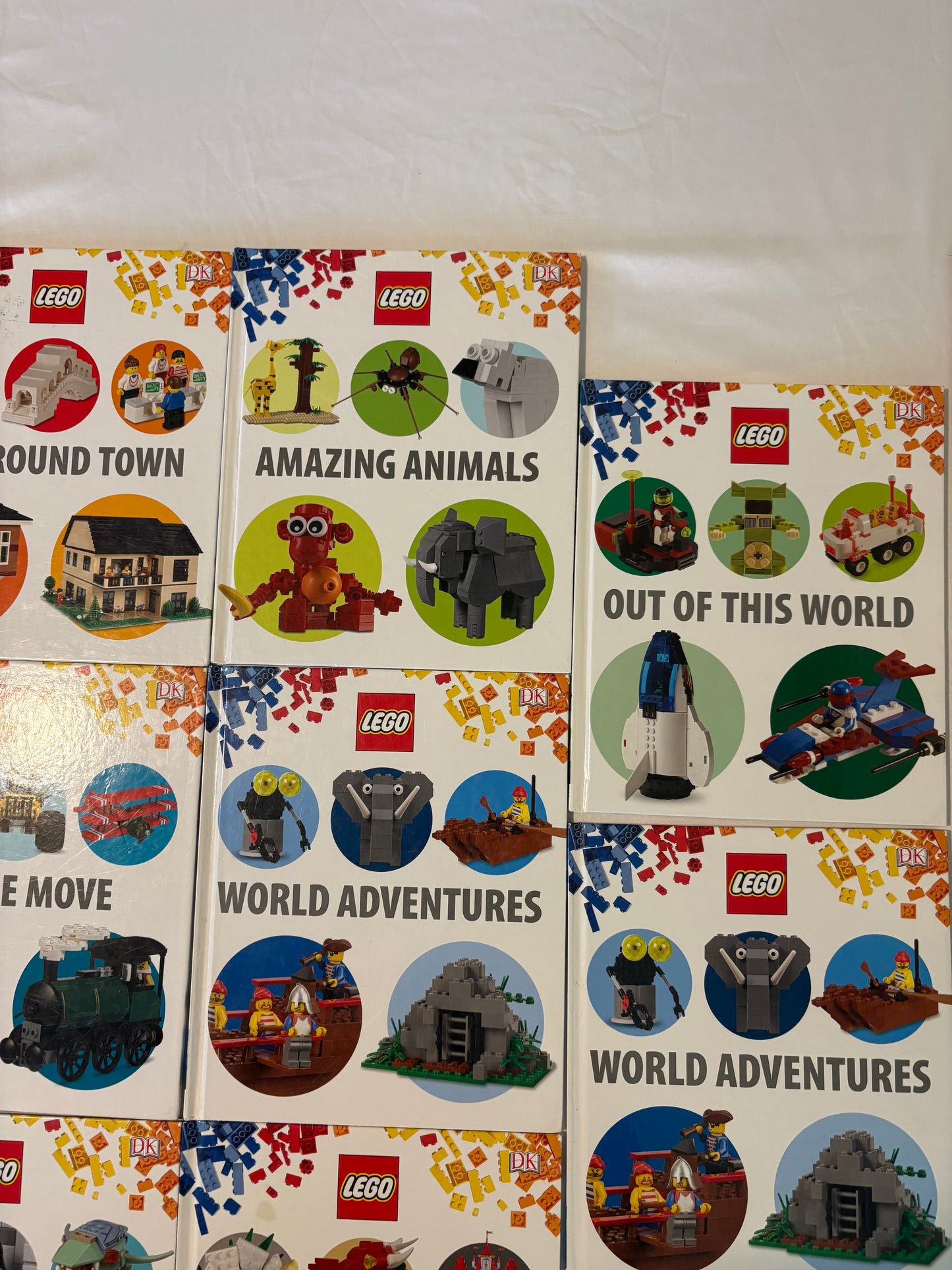 Lot of 11 LEGO DK Hardcover Books NEW Build Ideas Projects DUPLICATES