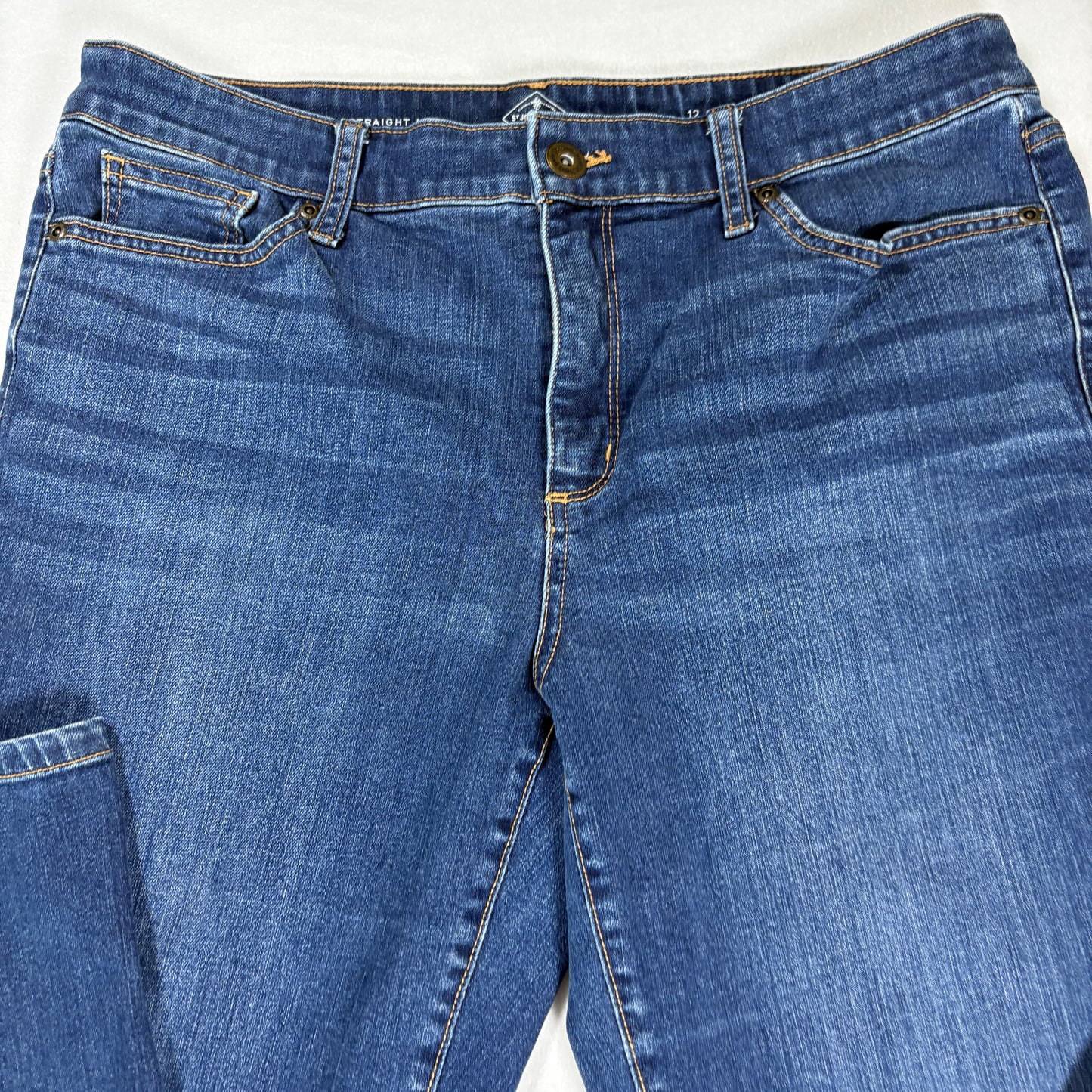 St Johns Bay Womens Jeans 12 Blue Bootcut Stretch Denim Y2K Vintage