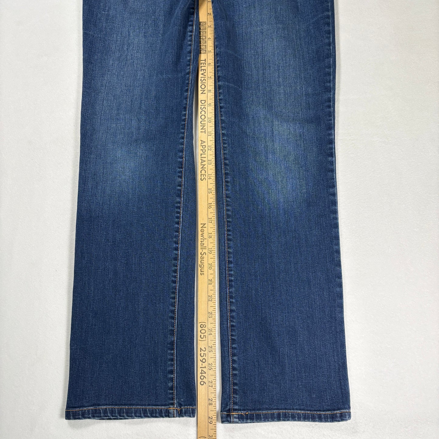 St Johns Bay Womens Jeans 12 Blue Bootcut Stretch Denim Y2K Vintage