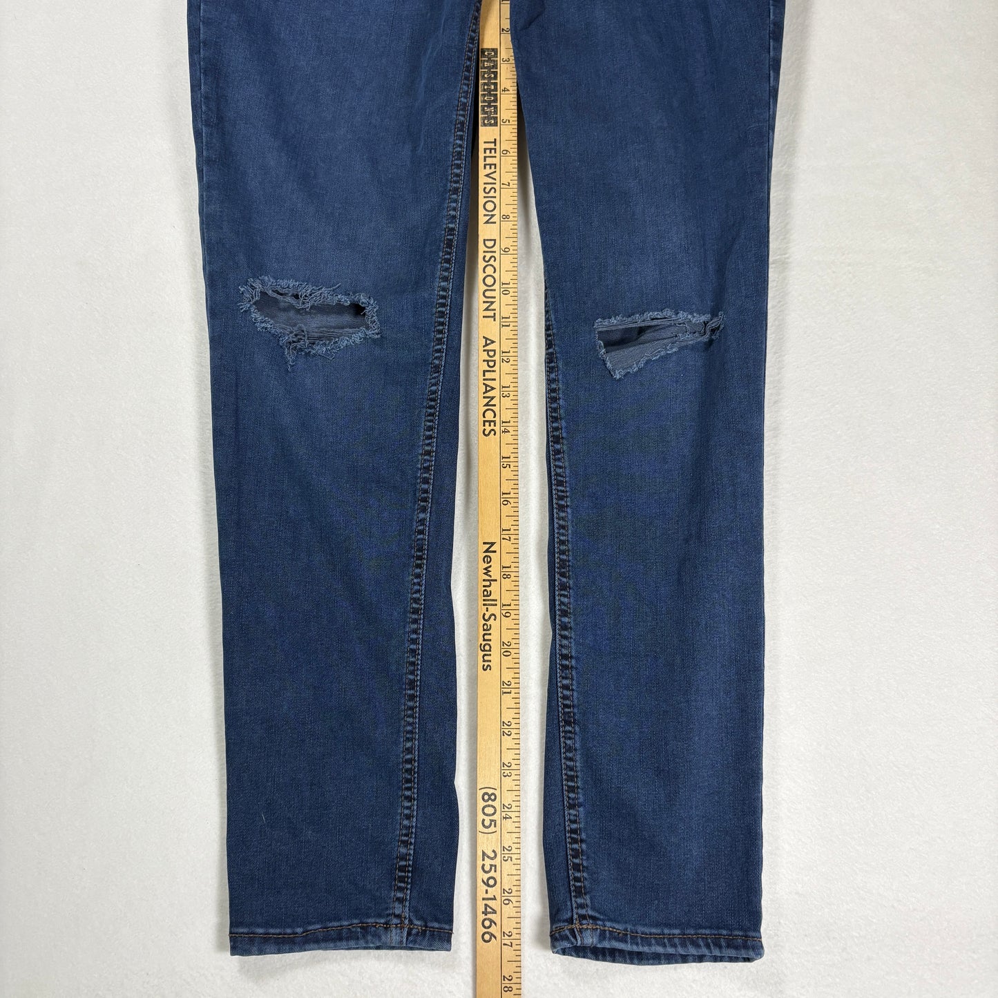 Old Navy Womens Jeans 14-18 High Rise Rockstar Super Skinny Blue Stretch Denim