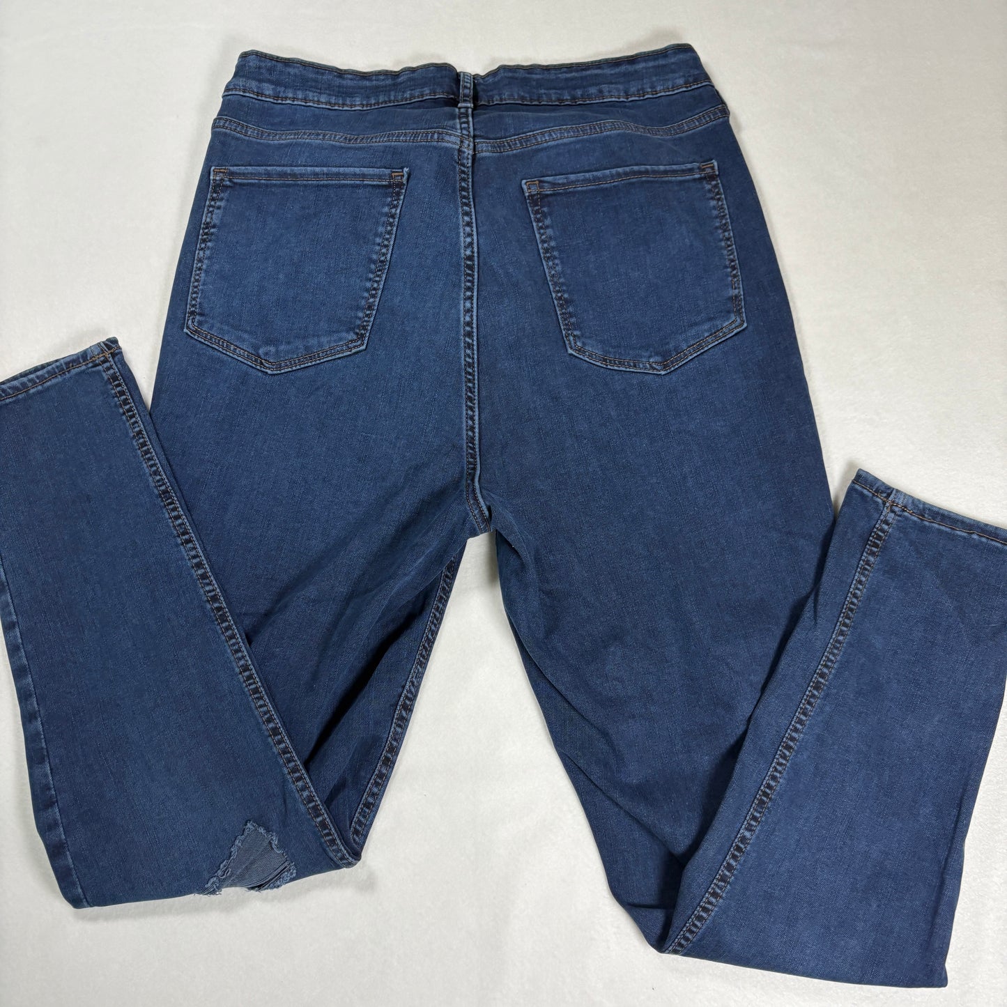 Old Navy Womens Jeans 14-18 High Rise Rockstar Super Skinny Blue Stretch Denim