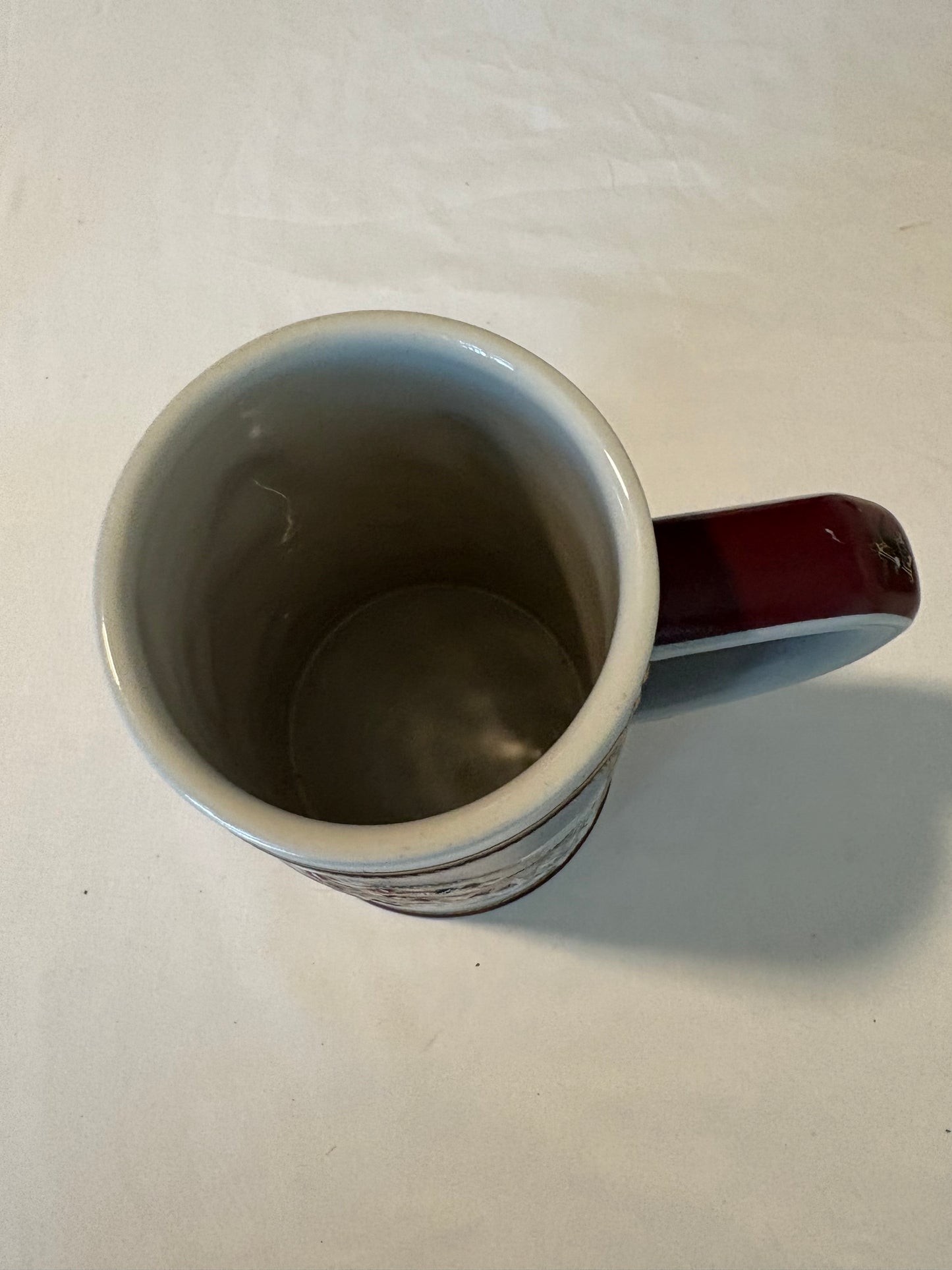 1989 Budweiser Clydesdale Stein Collector’s Series Winter Scene Ceramic Mug 7"