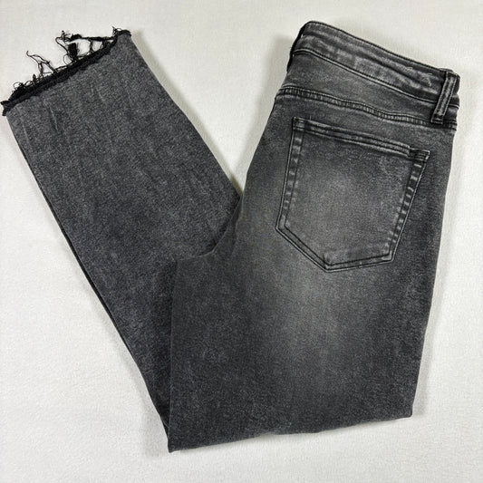 Forever 21 Mens Black Distressed Baggy Jeans Size 31 Grunge Vintage Y2K Denim