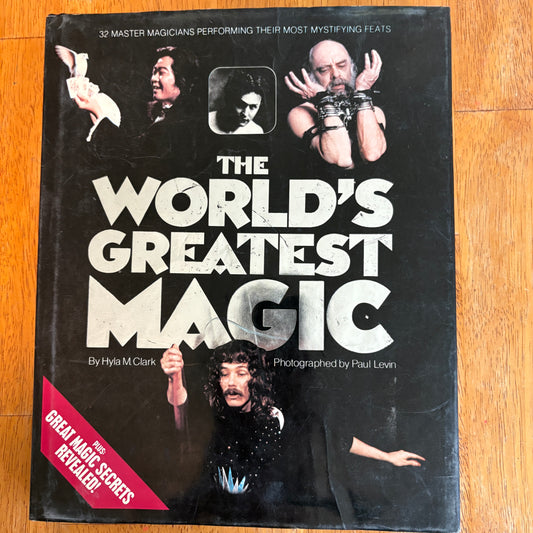 Worlds Greatest Magic Book Hyla Clark Illusions Conjuring Escapes Vintage Tricks