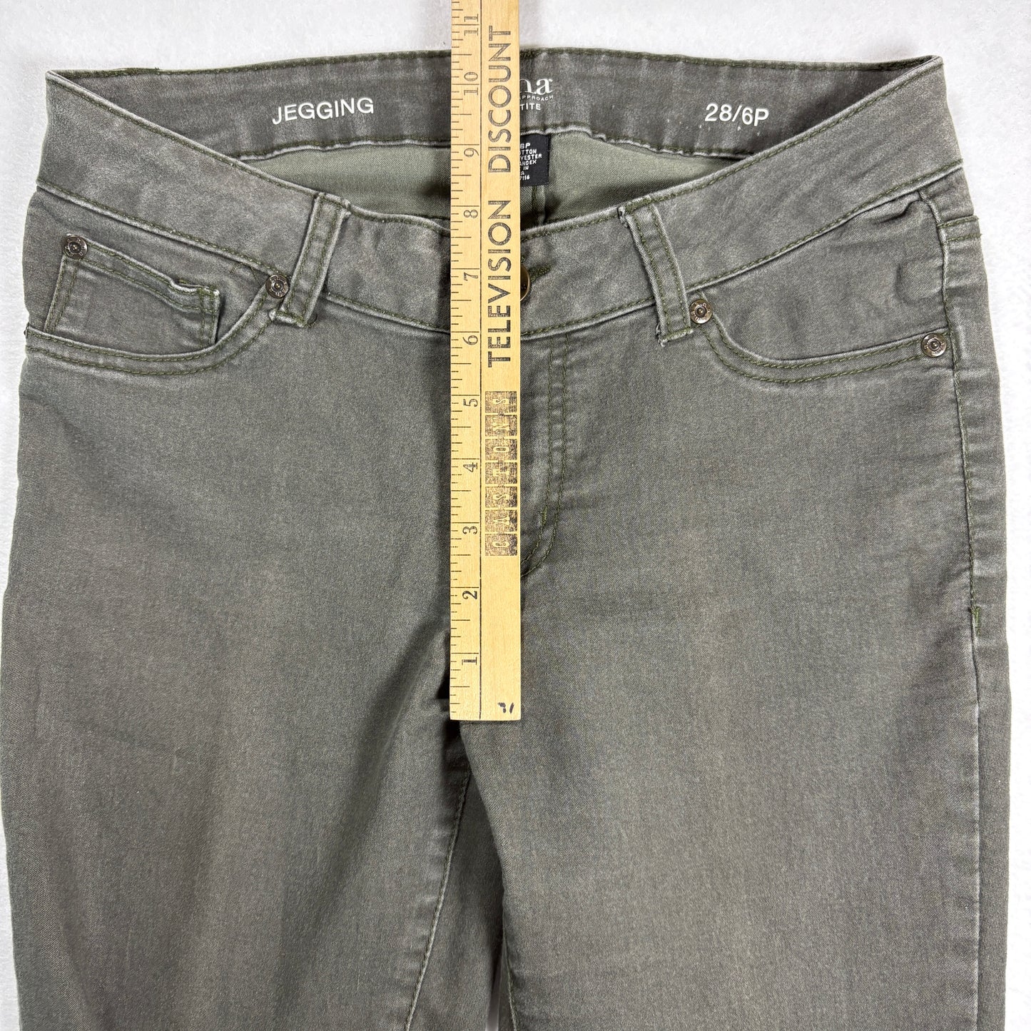 a.n.a Womens Jeggings 6P Petite Gray Stretch Skinny Denim Y2K Vintage