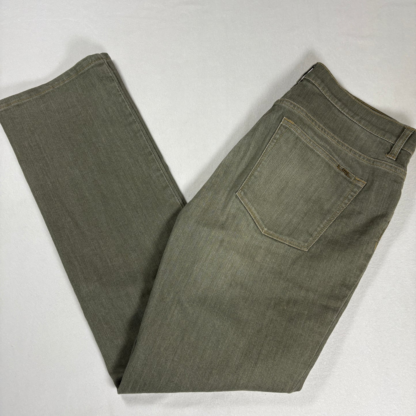 Ralph Lauren Womens Jeans 12 Green Straight Leg Stretch Denim Vintage Y2K