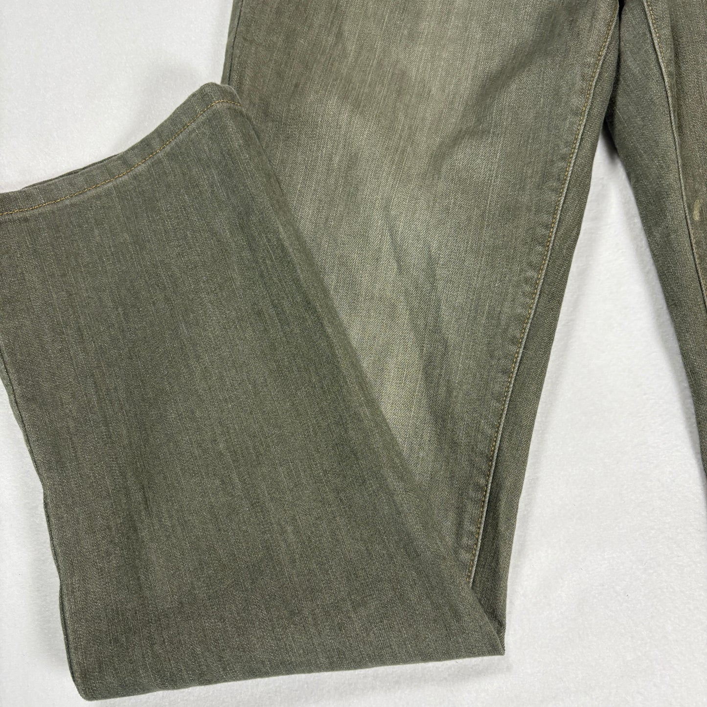 Ralph Lauren Womens Jeans 12 Green Straight Leg Stretch Denim Vintage Y2K