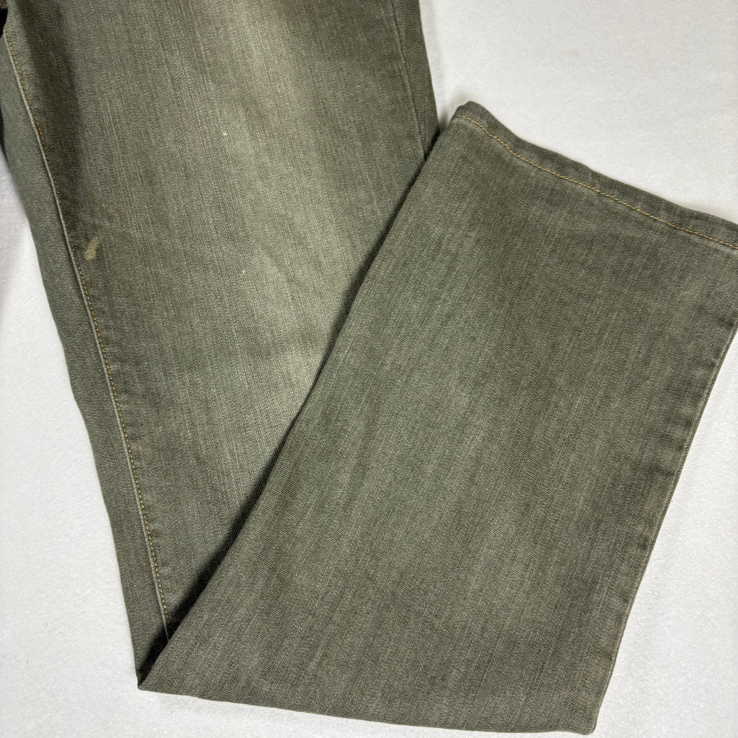 Ralph Lauren Womens Jeans 12 Green Straight Leg Stretch Denim Vintage Y2K