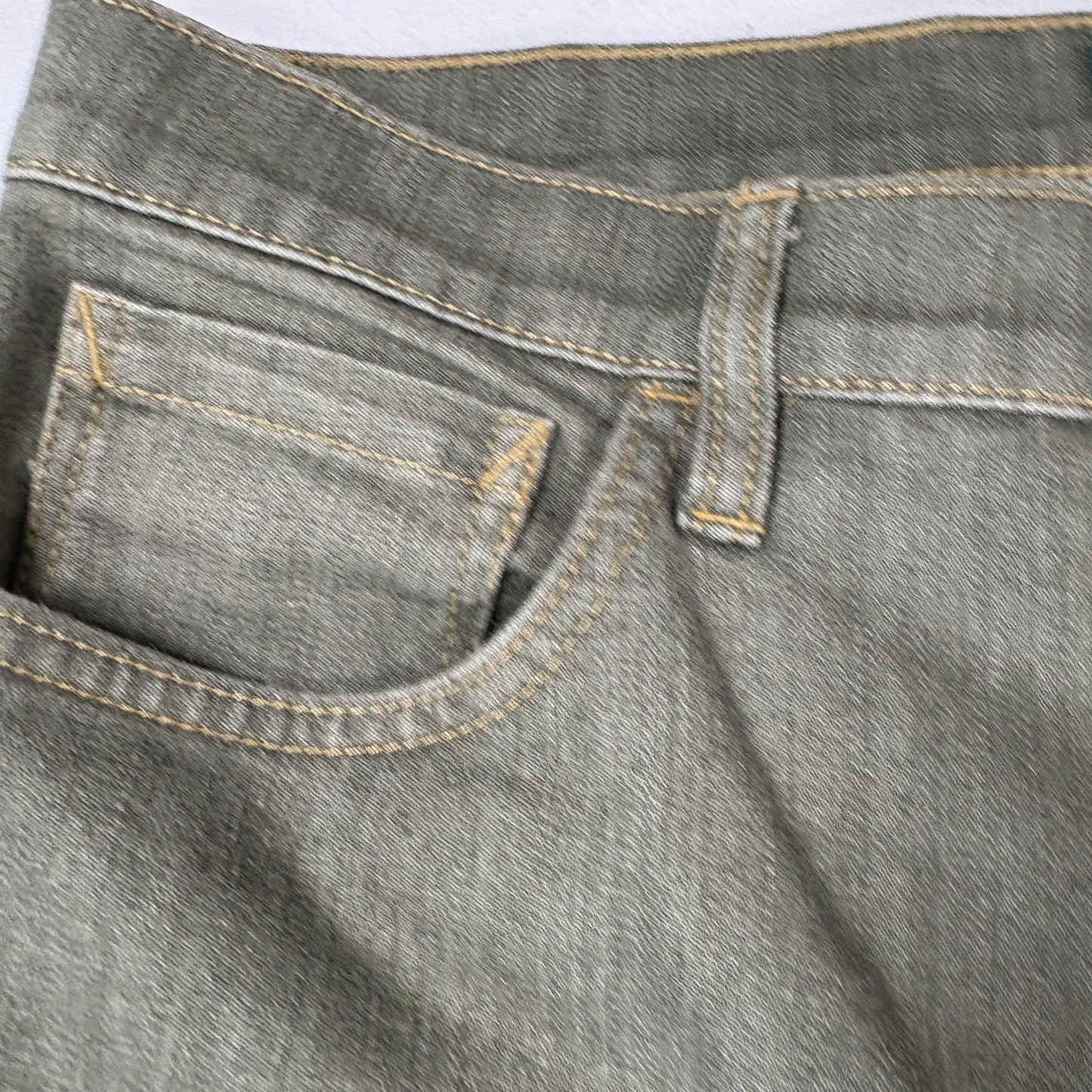 Ralph Lauren Womens Jeans 12 Green Straight Leg Stretch Denim Vintage Y2K