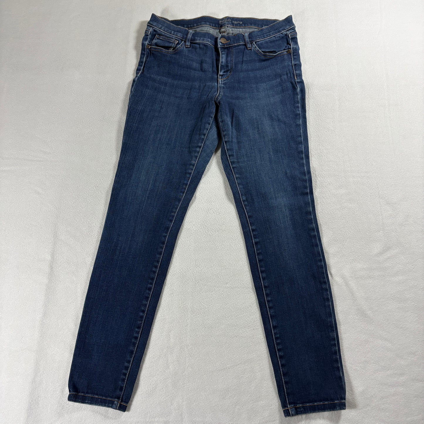 Soho Legging Jeans Womens 8 Dark Wash Skinny Stretch Denim Jeggings Y2K Vintage!