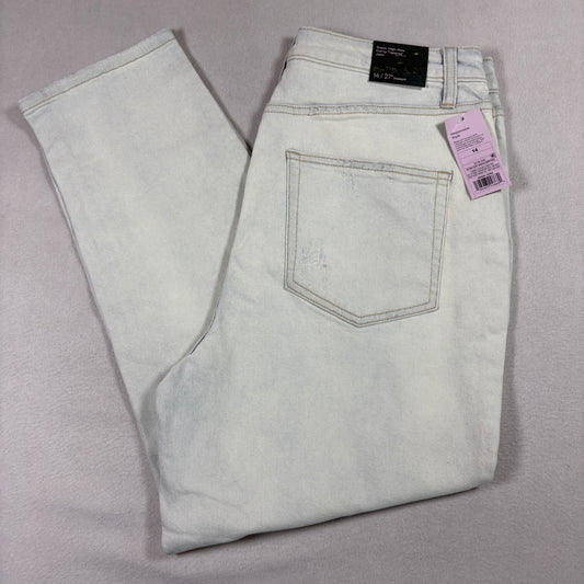 Wild Fable Womens Light Wash Jeans Size 14 NWT Super High Rise Curvy Tapered Y2K