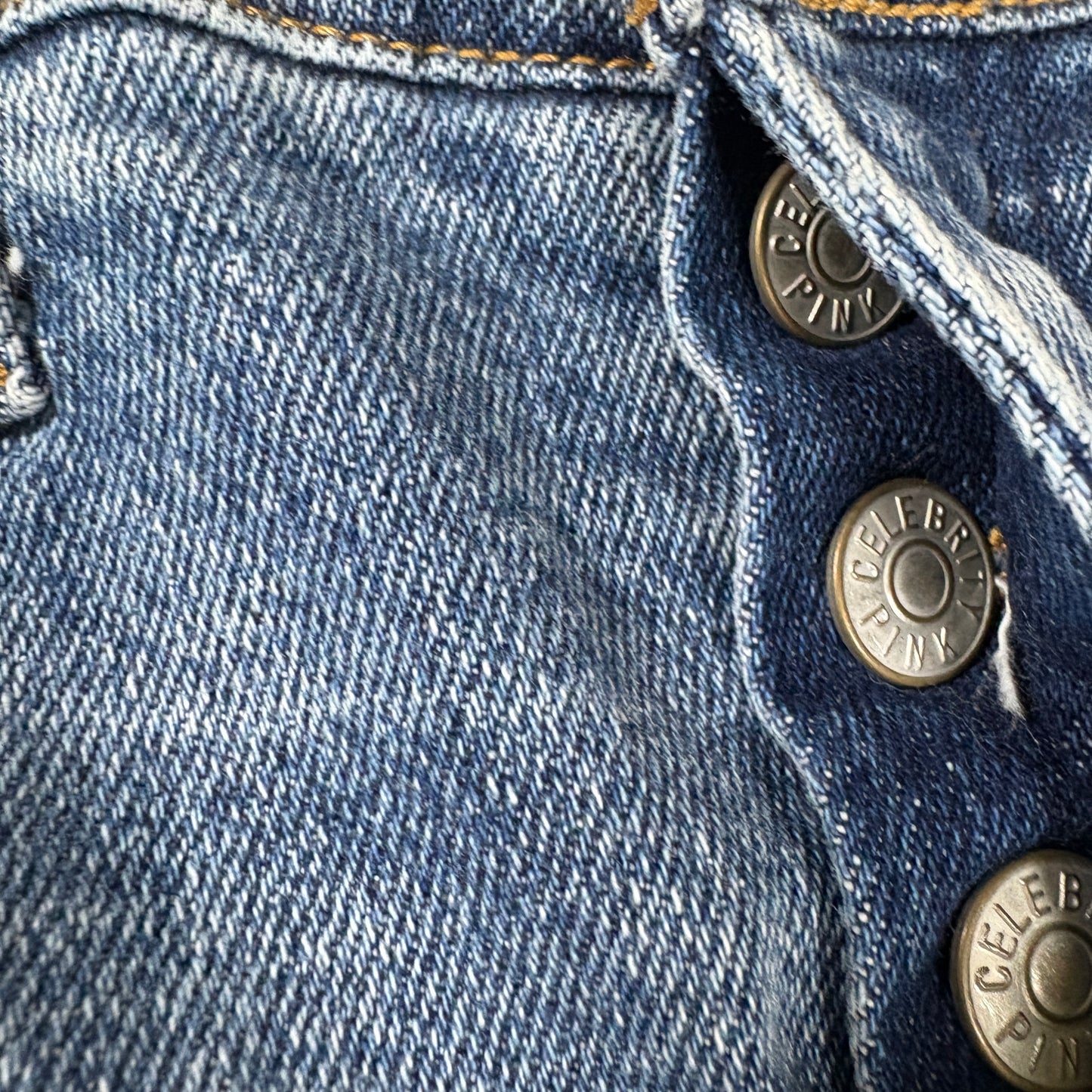 Celebrity Pink Womens Jeans Size 1 25 Y2K Vintage High Rise Skinny Blue Denim