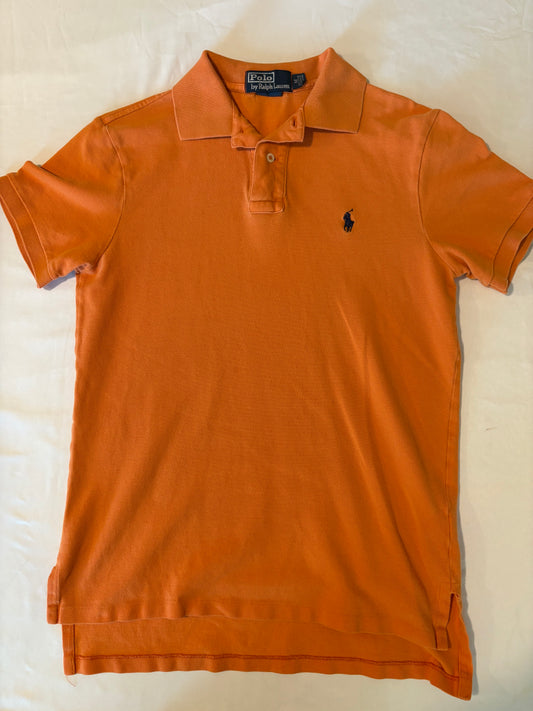 Polo Ralph Lauren Men's Polo Shirt M Orange Classic Fit Short Sleeve Pony Logo