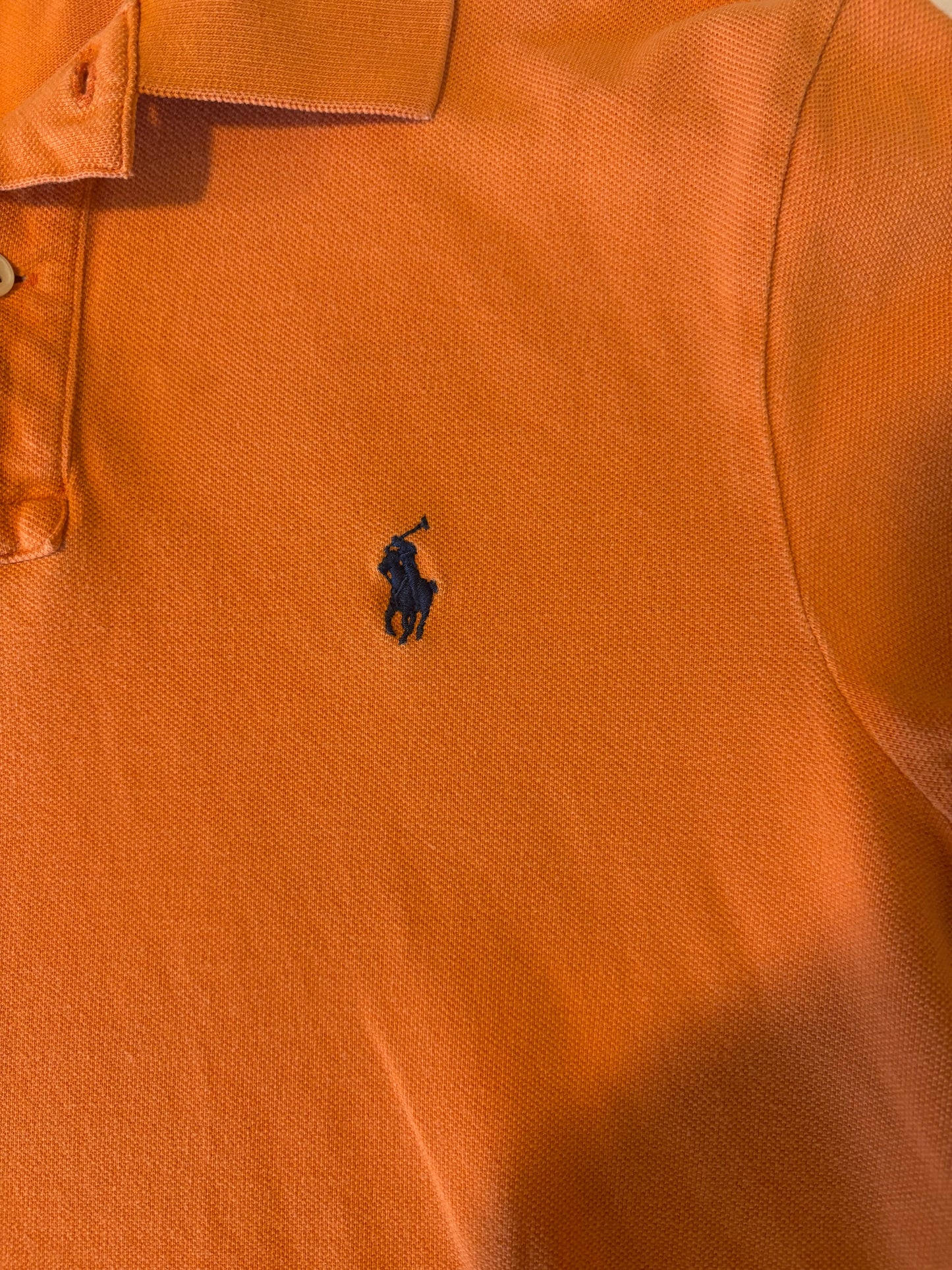 Polo Ralph Lauren Men's Polo Shirt M Orange Classic Fit Short Sleeve Pony Logo