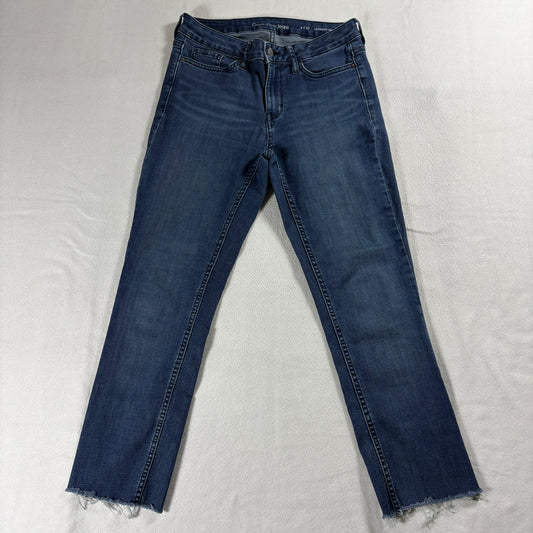 Calvin Klein Ultimate Skinny Jeans Womens 6x32 Raw Hem Stretch Denim Y2K