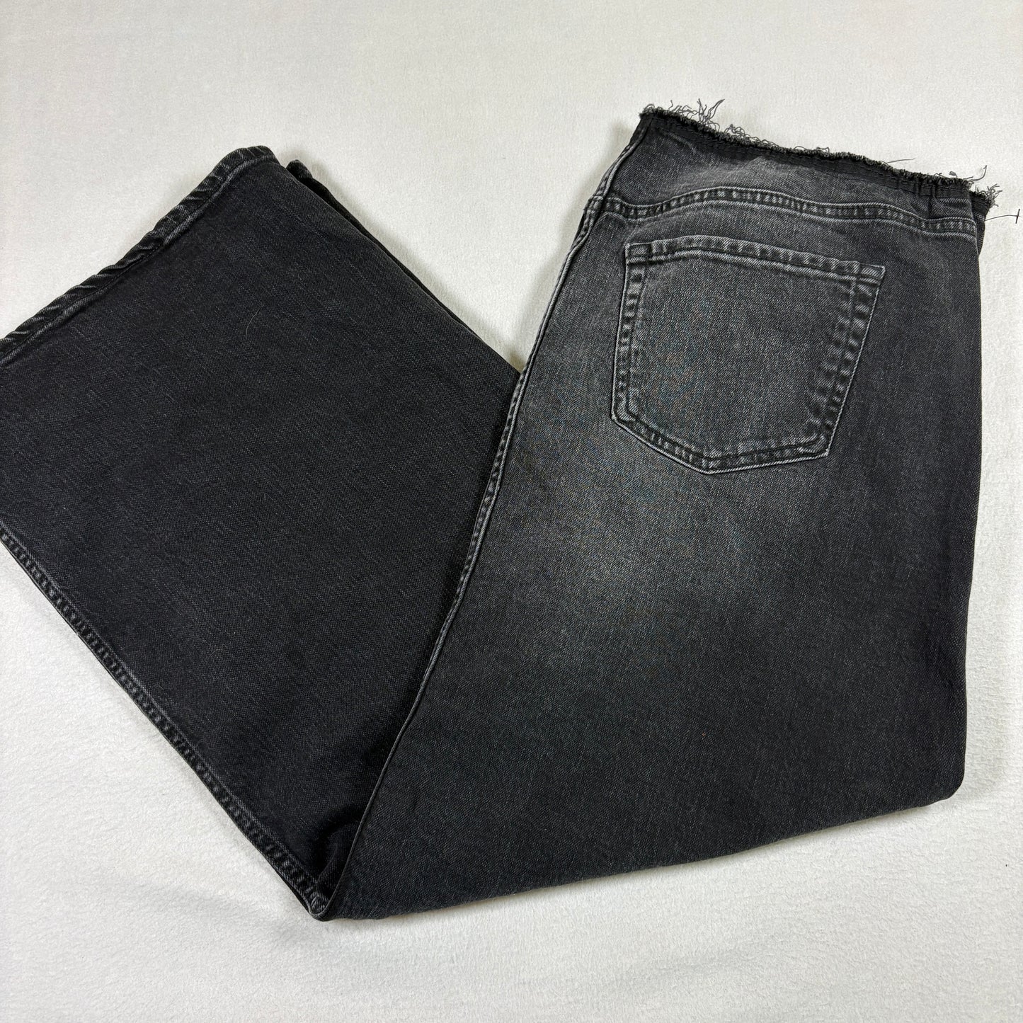 Wild Fable Womens Black Denim Maxi Skirt Size 16R High Rise Grunge Y2K Vintage