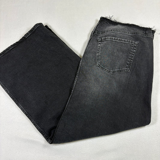 Wild Fable Womens Black Denim Maxi Skirt Size 16R High Rise Grunge Y2K Vintage