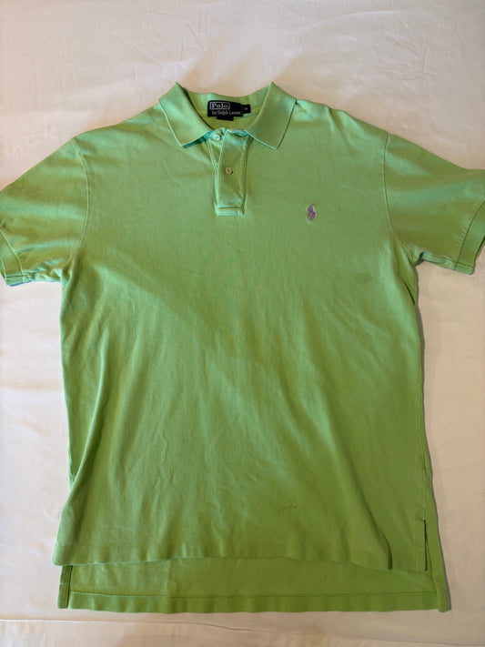 Polo Ralph Lauren Men's Polo Shirt M Green Classic Fit Short Sleeve Pony Logo
