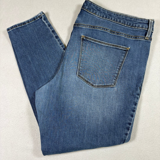 Universal Thread Womens Blue Skinny Jeans Size 16/33S Stretch Denim High Rise