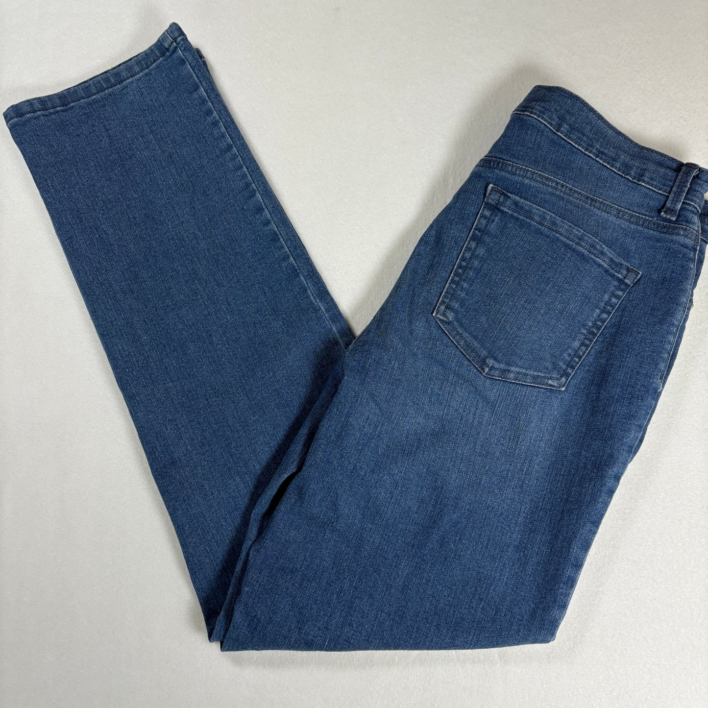 Gloria Vanderbilt Womens Jeans Size 8 Amanda High Rise Straight Blue Denim Classic