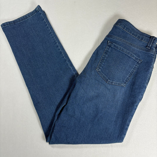 Gloria Vanderbilt Womens Jeans Size 8 Amanda High Rise Straight Blue Denim Classic
