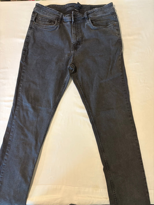 The Perfect Jean NYC Men's Jeans 36x32 Slim Thick Fit Stretch Gray Casual Denim