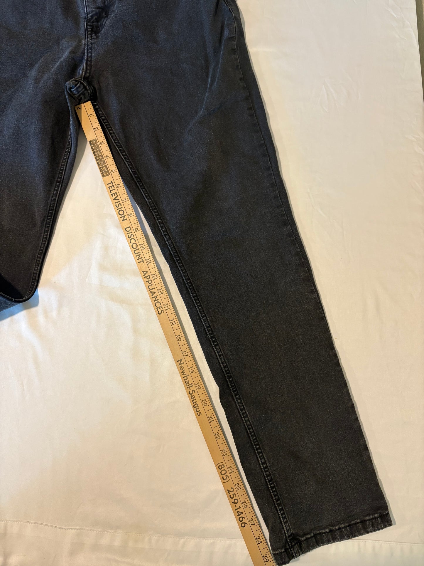 The Perfect Jean NYC Men's Jeans 36x32 Slim Thick Fit Stretch Gray Casual Denim