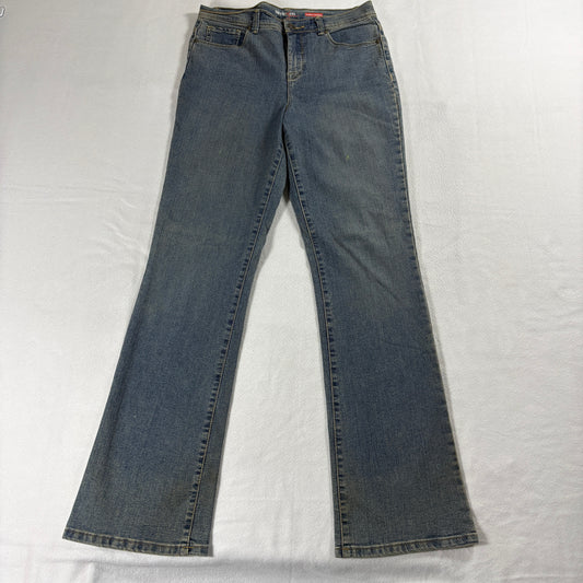 Style & Co Womens Bootcut Jeans Size 6 Tummy Control Stretch Denim Blue Mid Rise