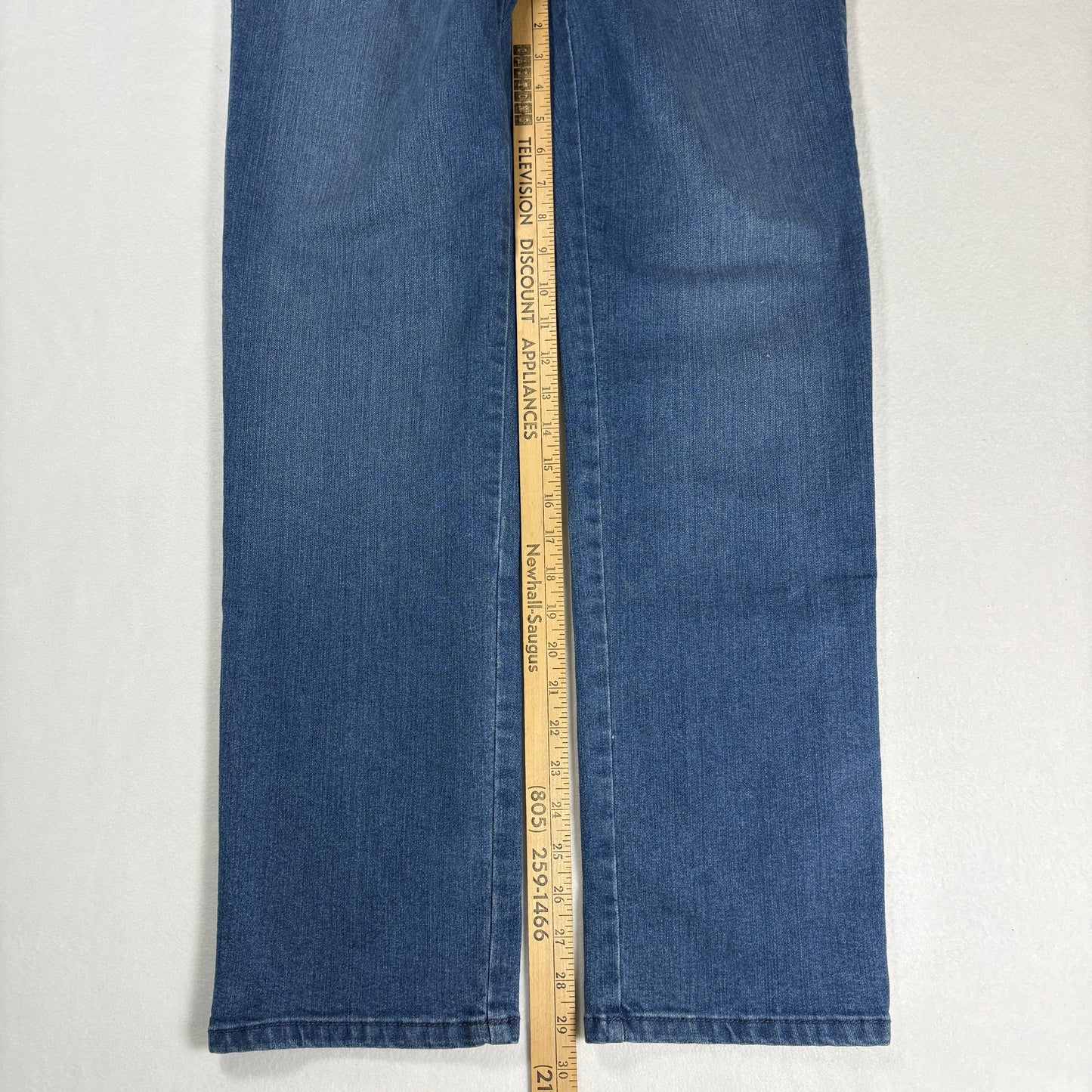 Gloria Vanderbilt Womens Jeans Size 8 Amanda High Rise Straight Blue Denim Classic