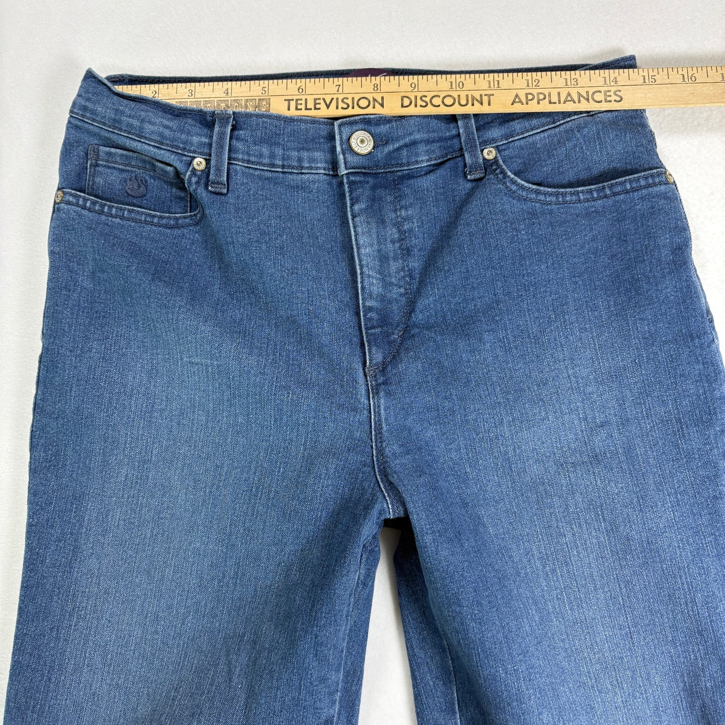 Gloria Vanderbilt Womens Jeans Size 8 Amanda High Rise Straight Blue Denim Classic