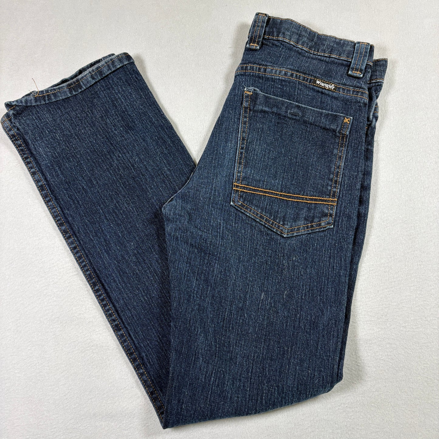 Wrangler Mens Jeans 36x32 Dark Wash Regular Fit Stretch Denim Y2K Grunge Classic