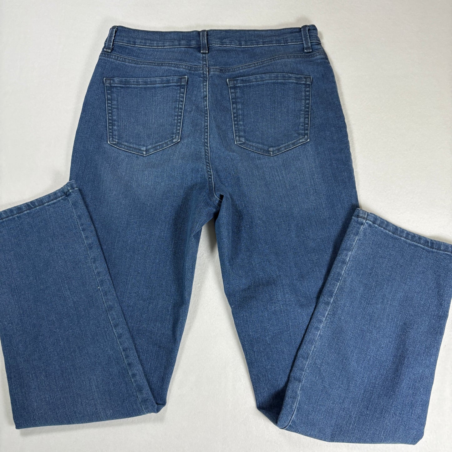 Gloria Vanderbilt Womens Jeans Size 8 Amanda High Rise Straight Blue Denim Classic