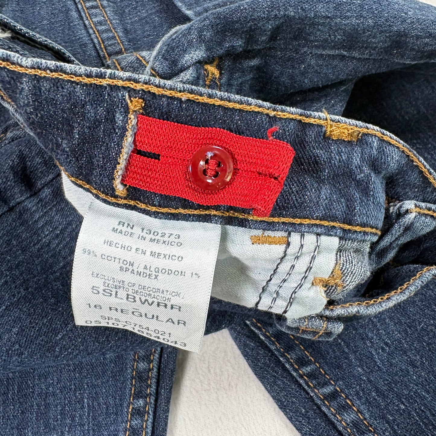 Wrangler Mens Jeans 36x32 Dark Wash Regular Fit Stretch Denim Y2K Grunge Classic